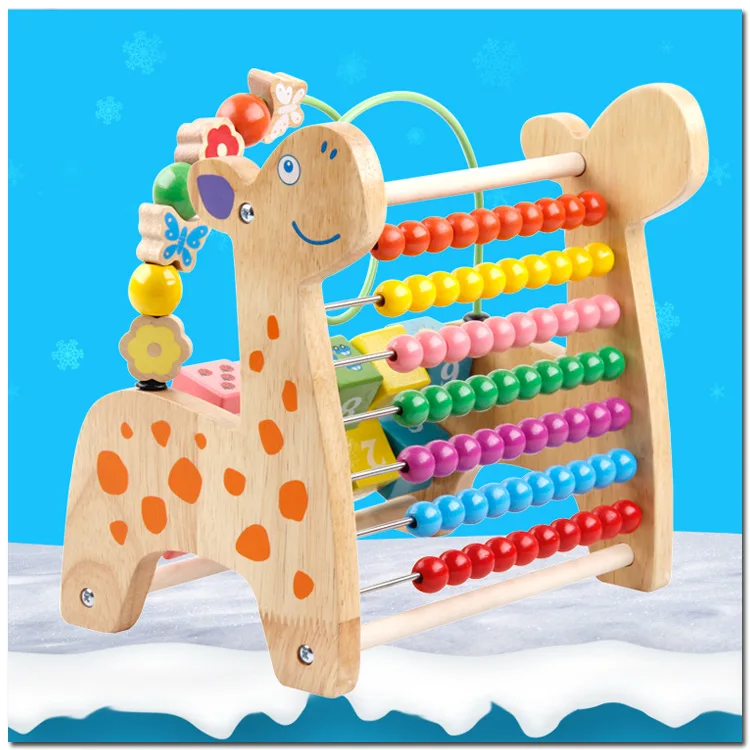 

Children Educational Force Bead-stringing Toy Boy One-And-a-Half-Year-Old Baby Beads 6-12 Month 1-3 a Year of Age Baby Girls
