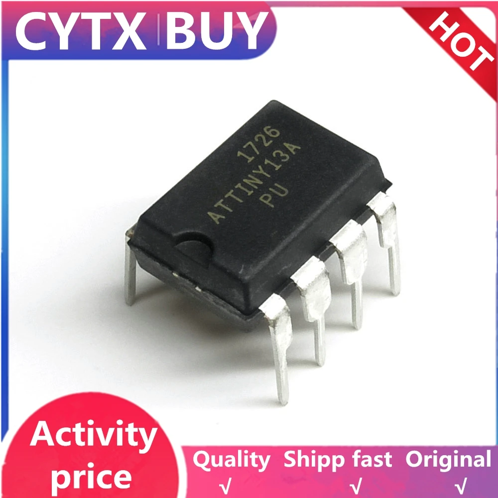 10 шт. Новый ATTINY13A-PU ATTINY13A TINY13A-PU ATTINY13 DIP8 в наличии | Электронные компоненты и