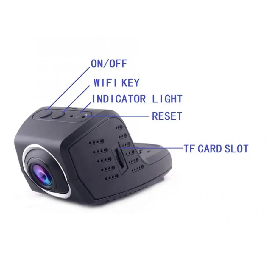 Wifi 1080P HD Dash камера для вождения автомобиля рекордер двойной объектив приборная панель камера Широкий Ангел Dash Cam araba aksesuar