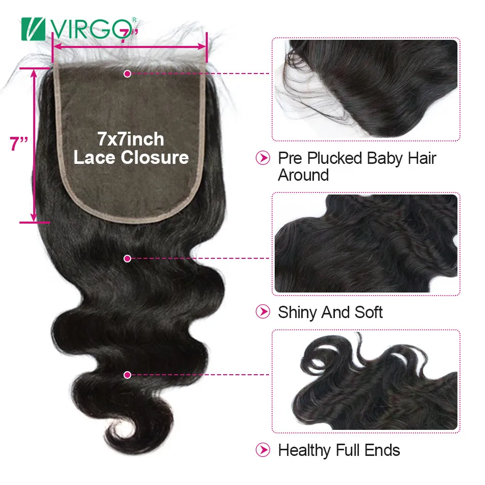 Virgo-7x7-Lace-Closure-Body-Wave-Closure-Human-Hair-Natural-Color-Brazilian-Remy-Hair-Closure-Bleached