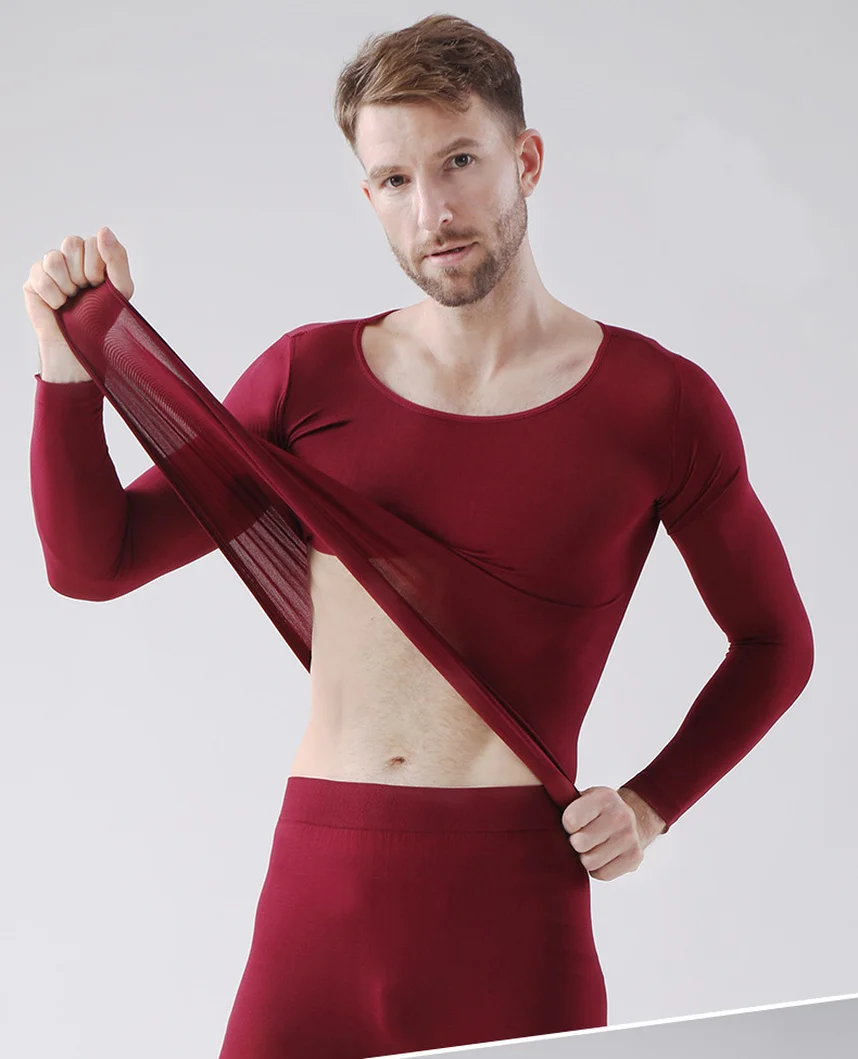 Hot Sell Men's Thermal Underwear Thin Section Set Winter Long Johns Second Skin Winter Men's Warm Clothes Thermal Long Sleeve