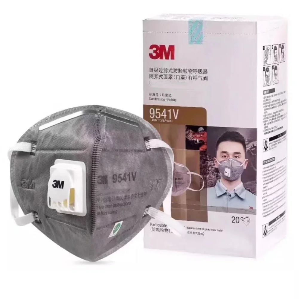 

3M 9541V Mask Particulate-Respirator Valve-Pm2.5 Dustproof with Haze Fog carbon Filter Safety Face mask