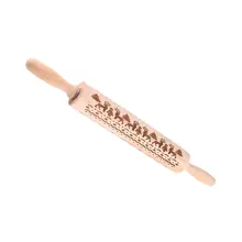 Гравировка скалкой в рельеф рождественского печенья Форма для выпечки печенья Fondant(сахарная) торт с гравировкой паста со снежинками и оленями рулон 35/43 см для ухода за ребенком для мам