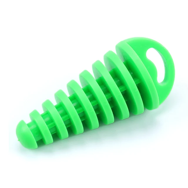 1PC Exhaust Pipe Plug Motorcycle Motocross Tailpipe Rubber Air Bleeder Plug Exhaust Silencer Wash Plug Pipe Protector green