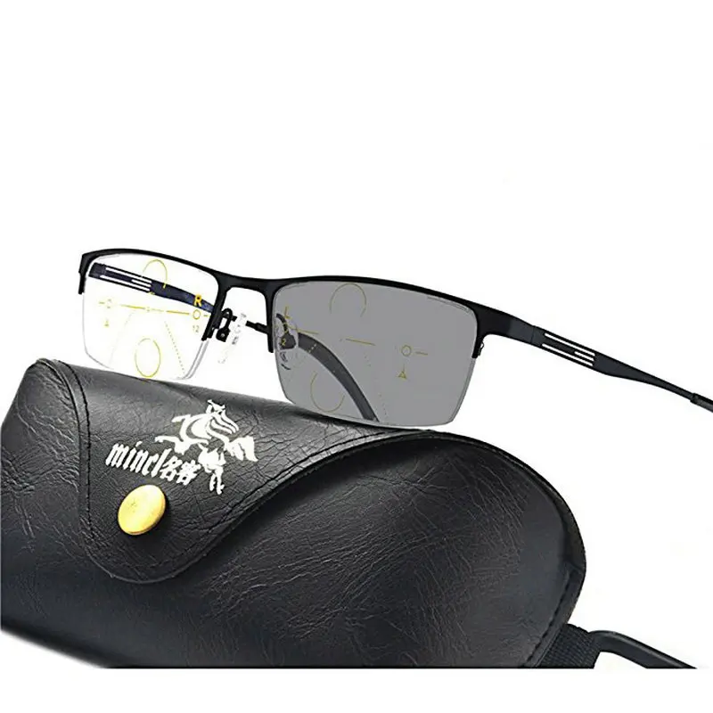 Переходные фотохромные солнцезащитные очки для чтения прогрессивные многофокусные очки для чтения для мужчин и женщин дальнозоркость NX