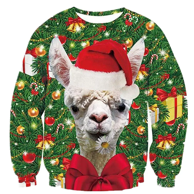 Lovers Sexy Clothing 3D Unisex Printing Sweater Novelty Sweaters and Ugly Christmas Funny | Женская одежда