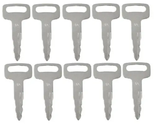 10pc Heavy Equipment Key KEY00-GB01A 1A For Nissan Forklift