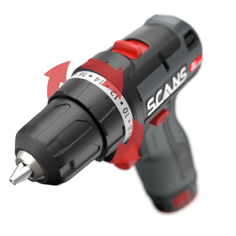 SCANS S120 12V Cordless Drill/Driver 36Nm Lithium Battery Rechargeable PowerTools,durable speed,brushless motor,drill wood/steel power tools for stainless steel metal wood hole cutter drill bit 1 4mm 135 degree hole cutter durable practical