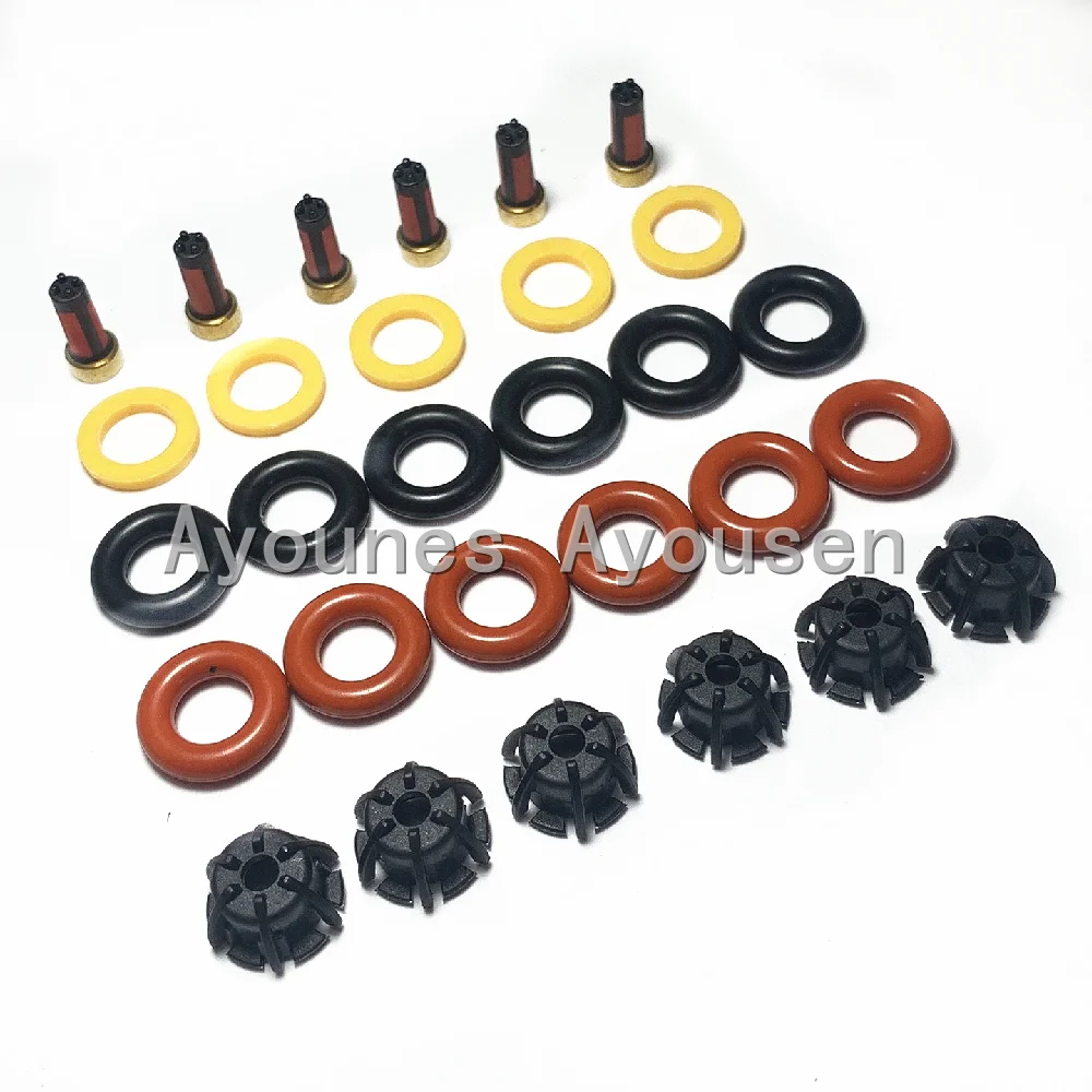 6sets Fuel Injector Repair Kit 0280150440 13641703819 For Bmw E60 E39 520i 523i 525i 528i E36
