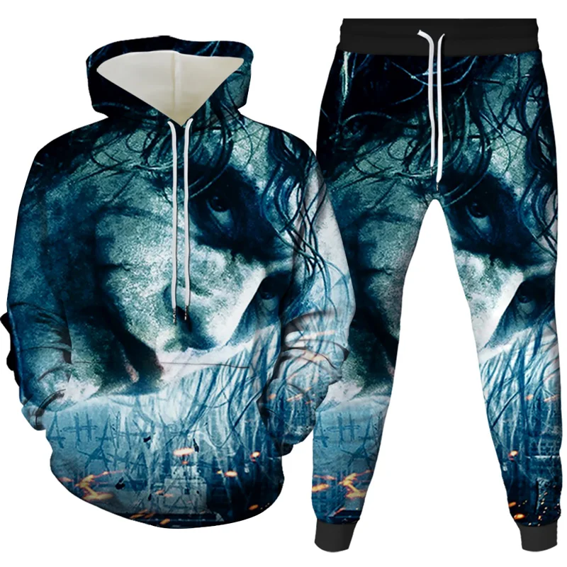 

New It: Chapter Two Joker Sweatshirts Mens Brand Hoodies Men/Women clown 3D Printing Hoodie Male Casual Tracksuits funny Coats