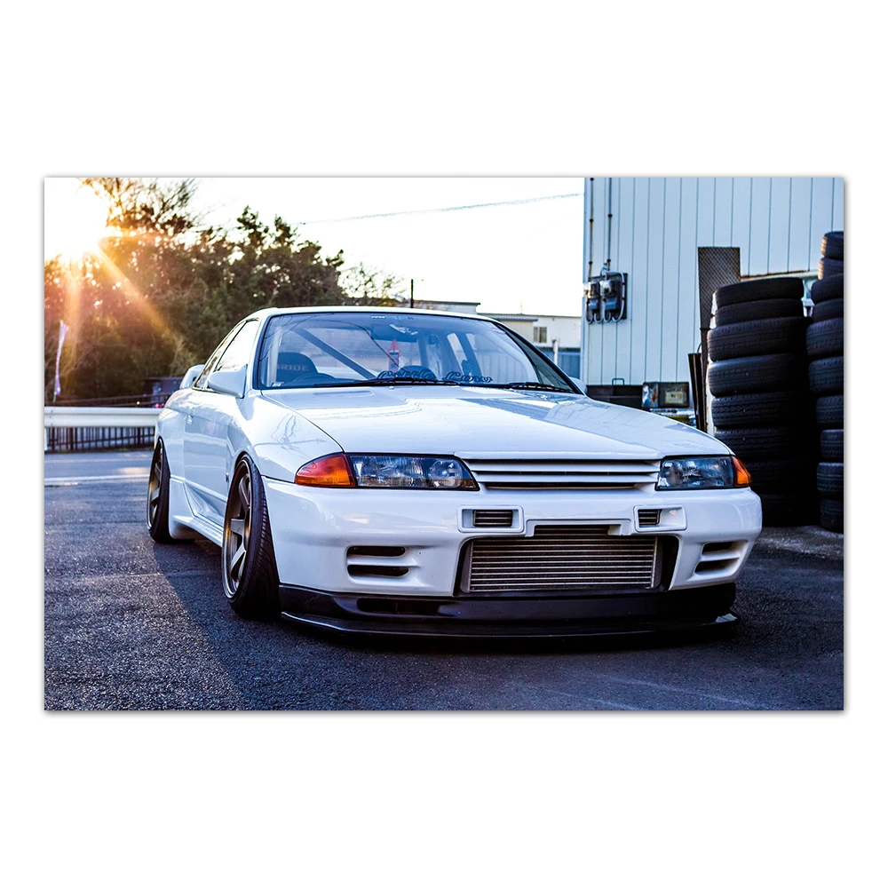 Nissan Gtr R32 Skyline Sports Car Poster Vehicle Wallpaper Hd Prints Canvas Painting Wall Art Picture Home Decoration Painting Calligraphy Aliexpress