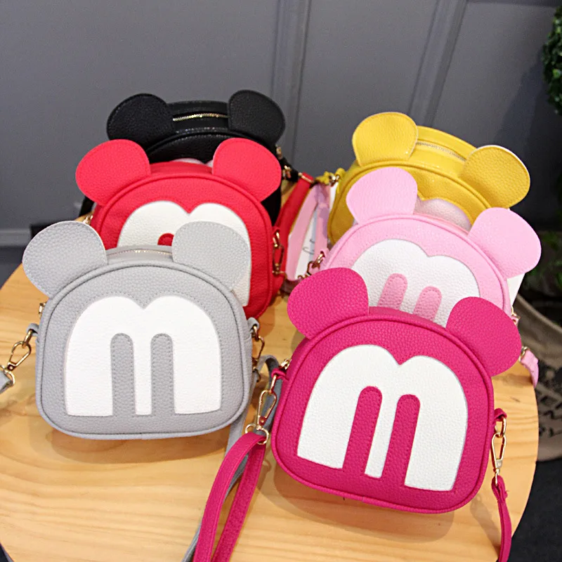 

2018 Summer New Style Mickey Headwear Cartoon Cute Shoulder Bag WOMEN'S Bag Shoulder Bag
