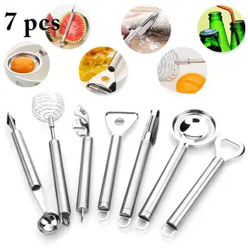 

7pcs Cooking Tools Set Premium Stainless steel Kitchen Cooking Utensils Set Turner Tongs Spatula Spoon Turner Kitchen Tool Set
