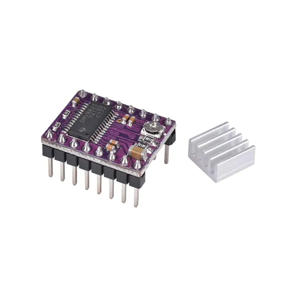 Peças da Impressora Stepstick do Motor Módulo com Dissipador de Calor Reprap Stepstick Deslizante Compatível 100 3d A4988 Drv8825 6 Computador e Escritório