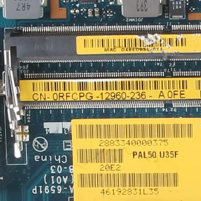 CN 0RFCPG материнская плата для ноутбука DELL Latitude E6420 LA 6591P QM67|Материнские платы