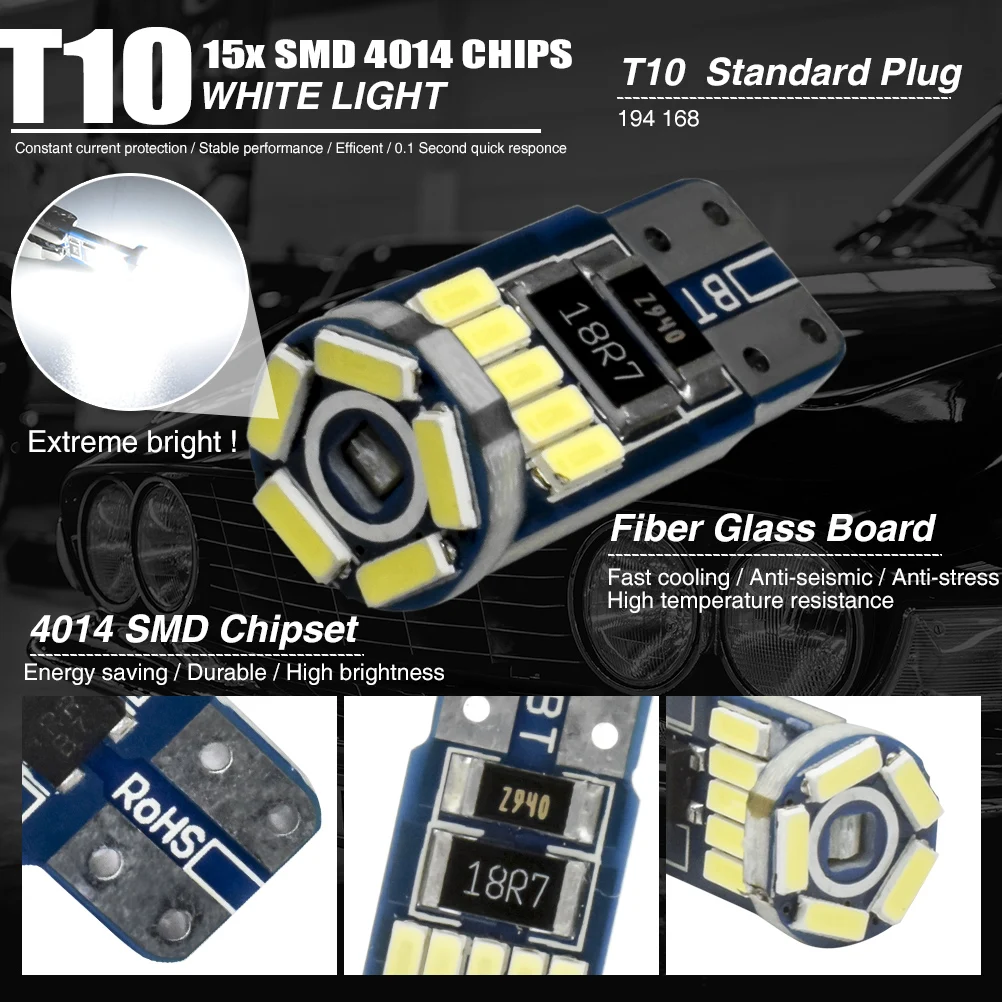  ȭƮ LED  Ǯ ,  , ޸  W204 C300 C350 C63 AMG T10-15SMD   ü