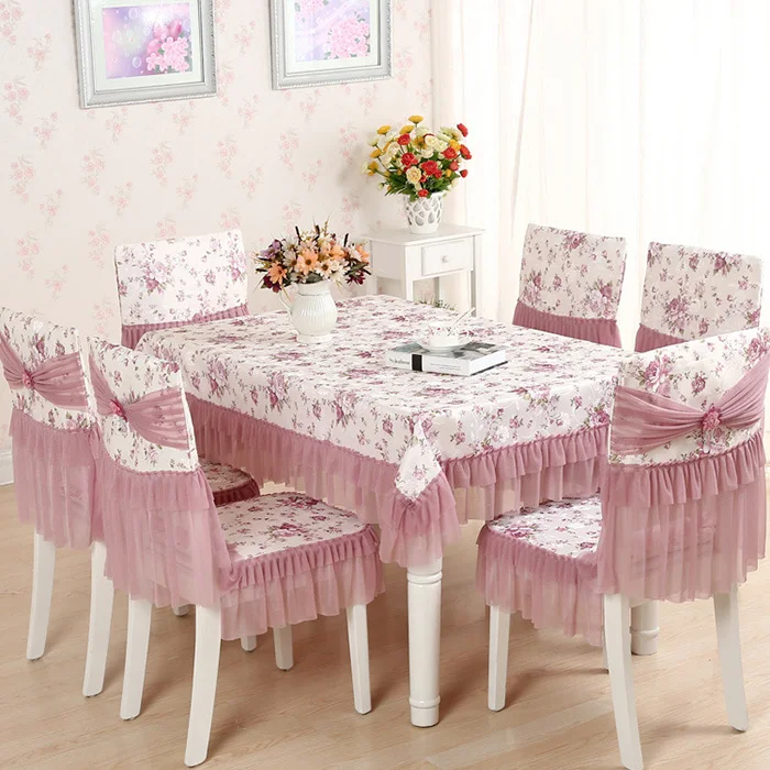 DarkPink Украшение для дома, покрытие для стула, журнальный столик, обеденный стол, скатерть, модная вышивка, кружево, коврик для обеденного стула, нескользящий коврик - Цвет: DarkPink