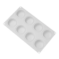 Oblate Shaped silikonowe formy okrągła do ciasta foremka do musu na blacha do pieczenia deser czekoladowy blacha do pieczenia ciasto dekorowanie narzędzia 5