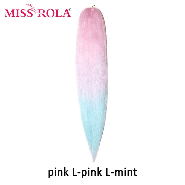 Miss Rola Synthetic 28Inch 100G NEW COLORS Hair Extension Yaki Straight Jumbo Braiding Hair Pre-Stretched Braid Kanekalon Hair 28INCH 100G