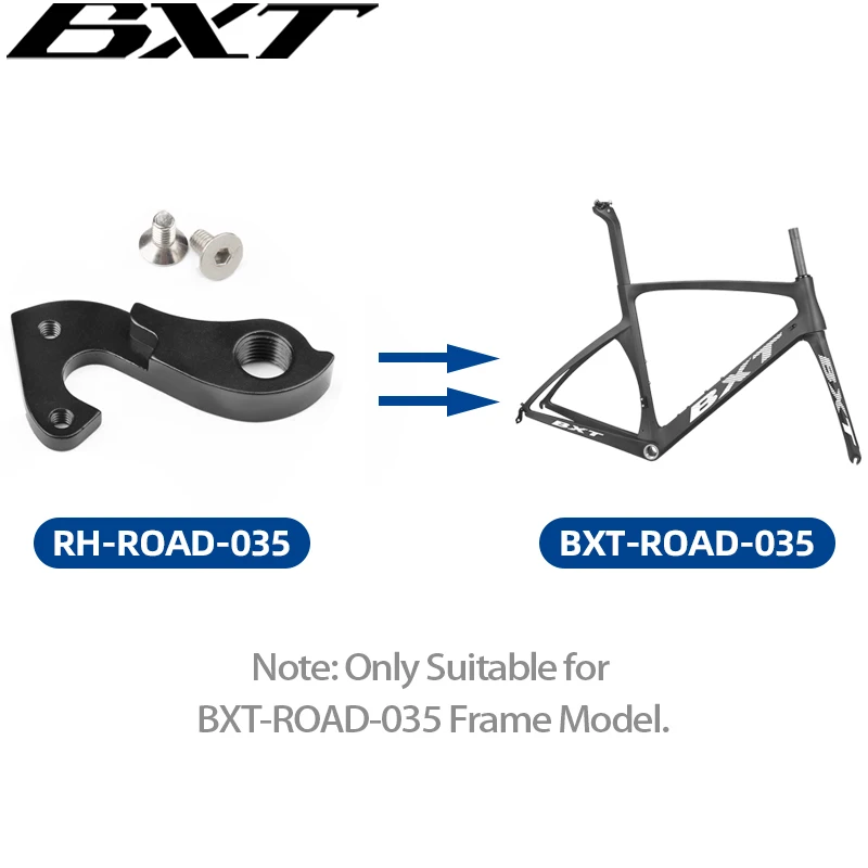 BXT Carbon Bike Frame Rear Hook Suitable for BXT-ROAD-001 BXT-ROAD-035 BXT-MTB-001 Bicycle Frame Model 9mm QR Rear Hanger bike rear hook
