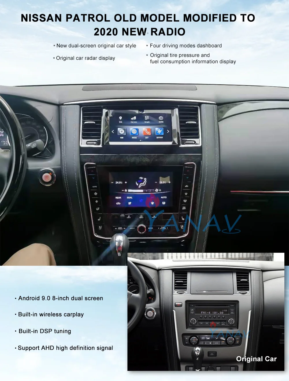 new nissan patrol on Android System Car Radio Audio For Nissan Patrol Y62 2012 2019 Car Gps Navigation Multimedia Player Modified To 2020 New Media Big Promo 98e4b6 Cicig