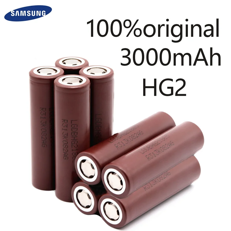 Аккумулятор HG2 18650 2900 мАч в 30 А аккумуляторные батареи для аккумулятор фонарика |
