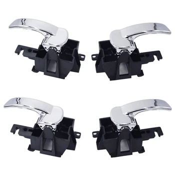 

4x Door Handle Interior Front Rear Left Right for Nissan Pathfinder Navara D40 for Nissan Pathfinder 80670-4x02B 80671-4x02B