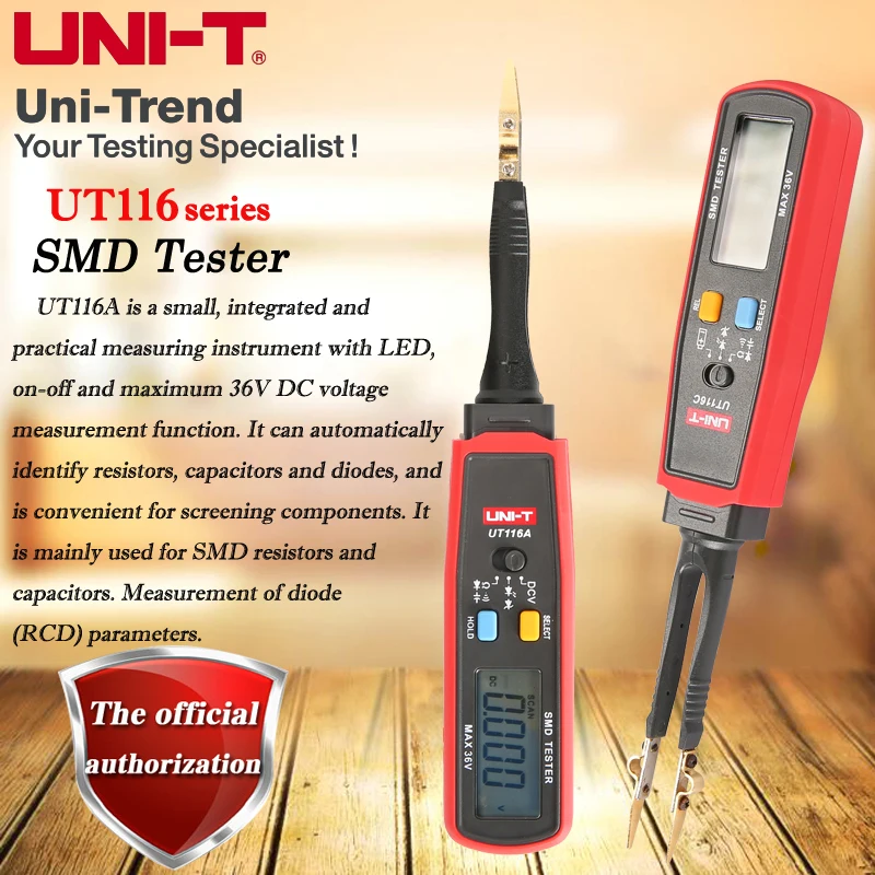UNI T UT116A SMD тестер Резистор/конденсатор/диод (RCD) параметр метр Метр/цифровой