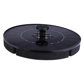 

Solar Water Pump Floating Fountain,LED Lights,4 Nozzles,for Bird Bath/Fish Tank