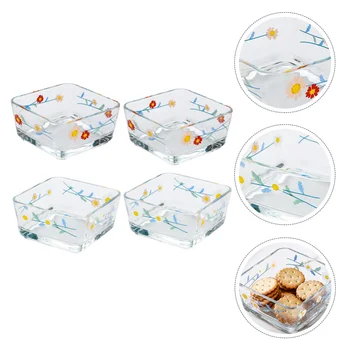 

4Pcs Bowl Delicate Durable Adorable Dessert Bowl Food Serving Bowls Food Container Salad Bowl for Restaurant Home Shop