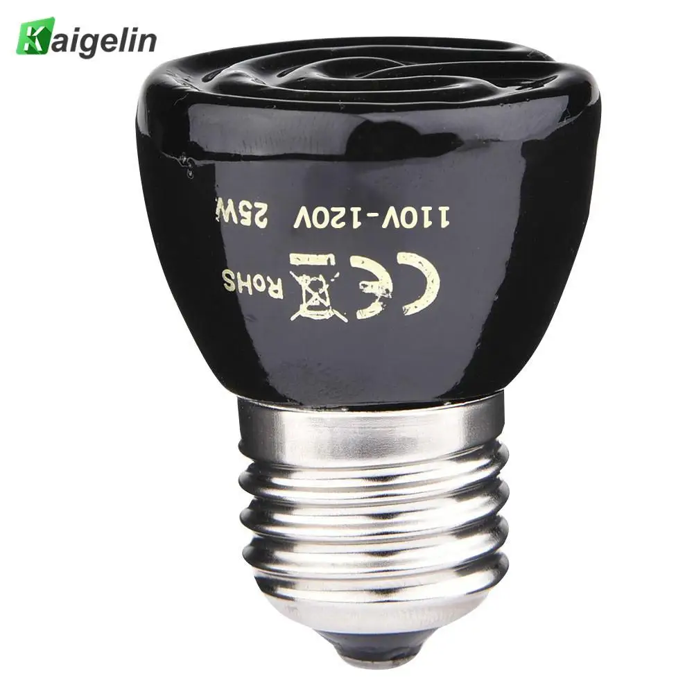 HOT Sale E27 Far-infrared Reptile Heating Lamp Ceramic Heat Lizard Tortoise Reptiles Box Heater Bulbs Brooder 110/220-240V | Освещение