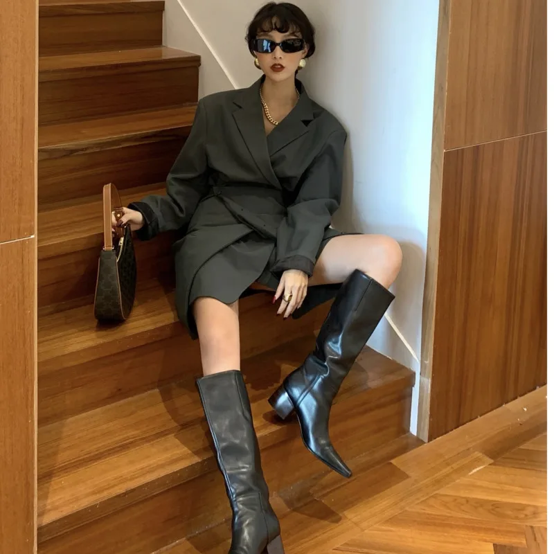 XITAO Striped Trench Women Fashion New Plus Size