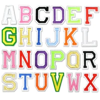 Buy 26pcs/lot Iron On Letter Patches For Clothing Logo Iron Patch on Clothes Embroidered Letters Sticker Cartoon Alphabet ABC Name Online - Image 3