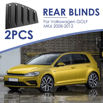 

1 Pair Side Quarter Window Louver Multi-functional Durable Classic Texture Cover Vent for Volkswagen VW Golf Mk6 10-14