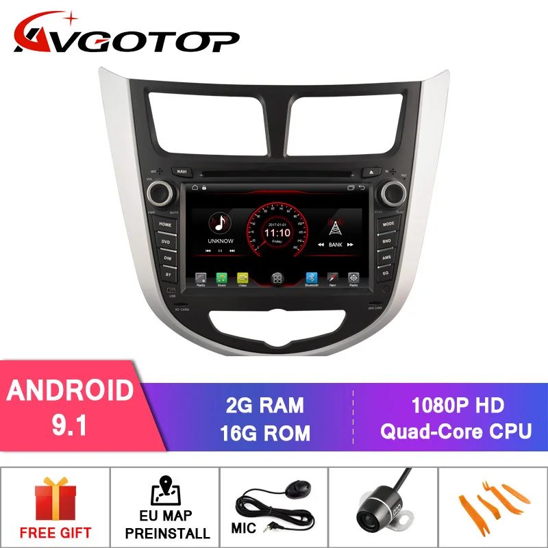 Perfect AVGOTOP Android 9 WINCE Bluetooth GPS Car Radio DVD Player for HYUNDAI VERNA 2G 16G MP3 MP4 Vehicle Multimedia 0 Perfect AVGOTOP Android 9 WINCE Bluetooth GPS Car Radio DVD Player for HYUNDAI VERNA 2G 16G MP3 MP4 Vehicle Multimedia 0
