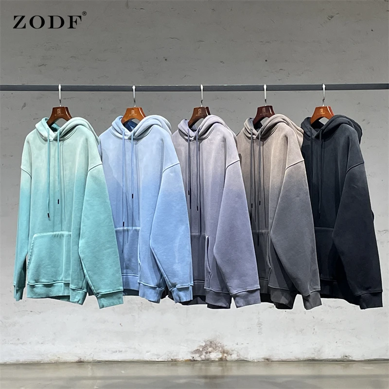 Новинка 2021 модные мужские Зимние флисовые толстовки ZODF пуловер свободного