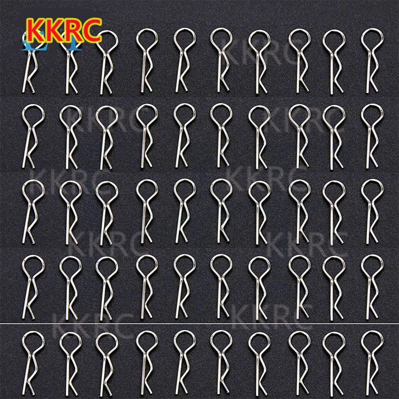 10pcs RC Car Metal Bodyshell Clips Pin R Shape for Traxxas TRX4 SCX10 Wraith 1/10 RC Buggy RC Rock Crawler Vehicle Model batman remote control car