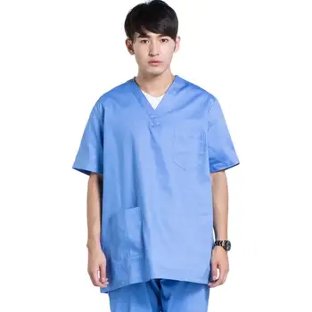 

2019 New Fashion Medical Suit Lab Coat Women Hospital Scrub Uniforms Tops Design Slim Fit Breathable Medical Uniform Wholesale
