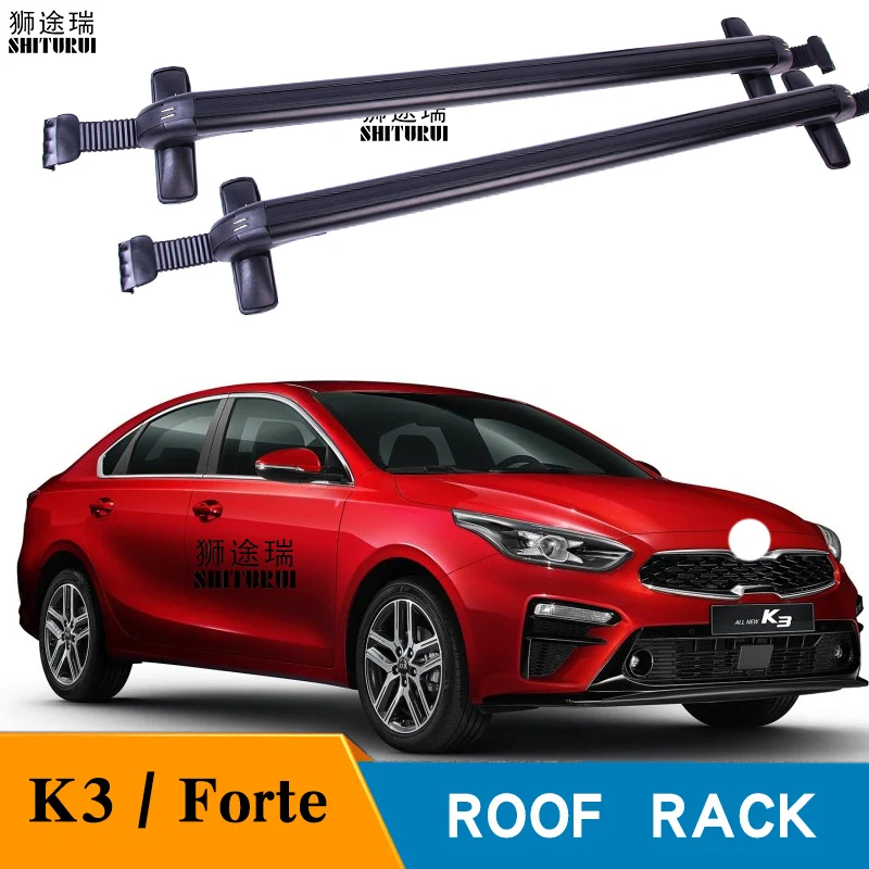 2 шт. рейки на крышу для KIA K3 Forte Sedan 2013 2018 2019 боковые из алюминиевого сплава