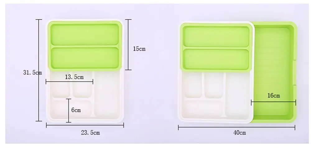 Посуда ящик Органайзер для кухни лоток для столовых приборов посуда расширяемая настольная пластиковая посуда для вилки ложка организовать шкаф