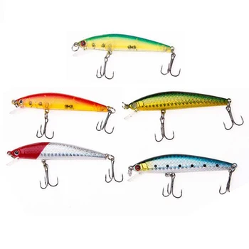 

5pcs 8cm/11cm Fishing Lures Floating Water Laser Minor Hard Bait Metal Jointed Swimbaits Glidebaits Fishing Tackle