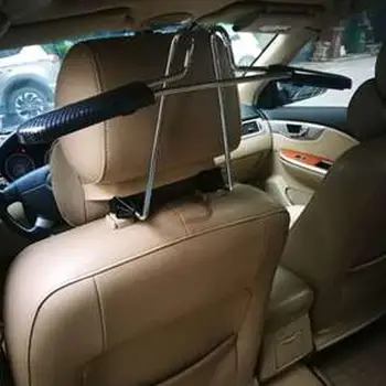 

Car Auto Seat Back Storage Hook Stainless Steel Clothes Rack Seat Headrest Mount Coat Styling Hanger Holder for Suits Handbags