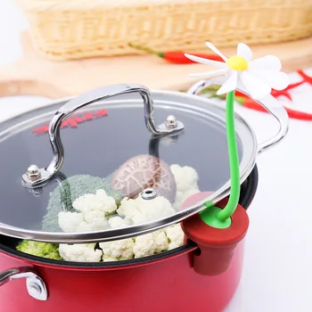 

of Superimposed Daisy Pot Cover Elevation fang yi qi Creative Steam Power Self-Rotating Kitchen Practical Small Tools