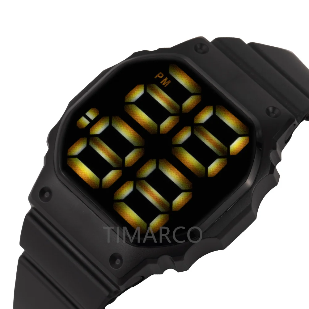 2021 Men's Watch LED Digital Watch for Men Women Sports Army Military Wristwatches Simple Silicone Electronic Cock Reloj Hombre