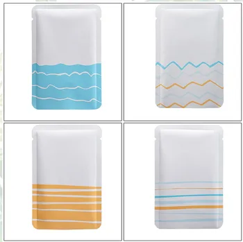 

Matt White Powder Honey Tea Mask Packaging Pouch 200pcs/lot Creative Color Heat Sealing Aluminum Foil Bags Open Top