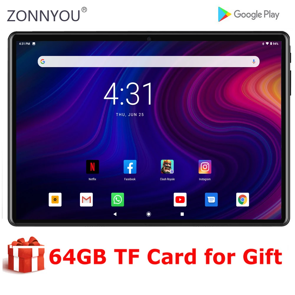 New 10 inch tablet PC MTK Fast CPU Android 9.0 OS Dual Camera 5.0MP 64GB ROM GPS WIFI Bluetooth tablet android 10 планшеты|Tablets| – AliExpress