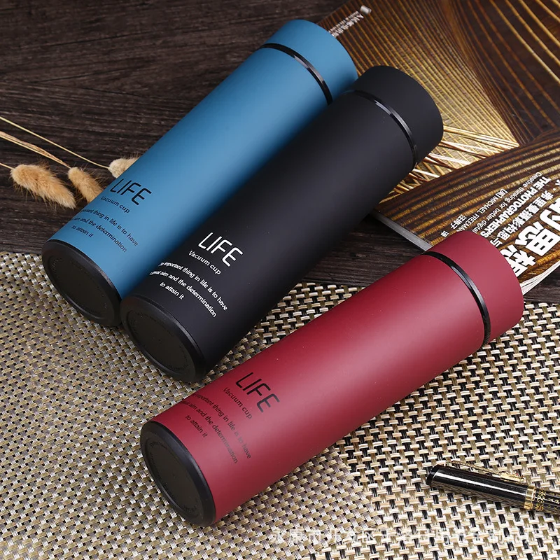 

Insulated Stainless Steel Bottle Business Straight Cup Customizable Gift Creative Glass Advertising Cup