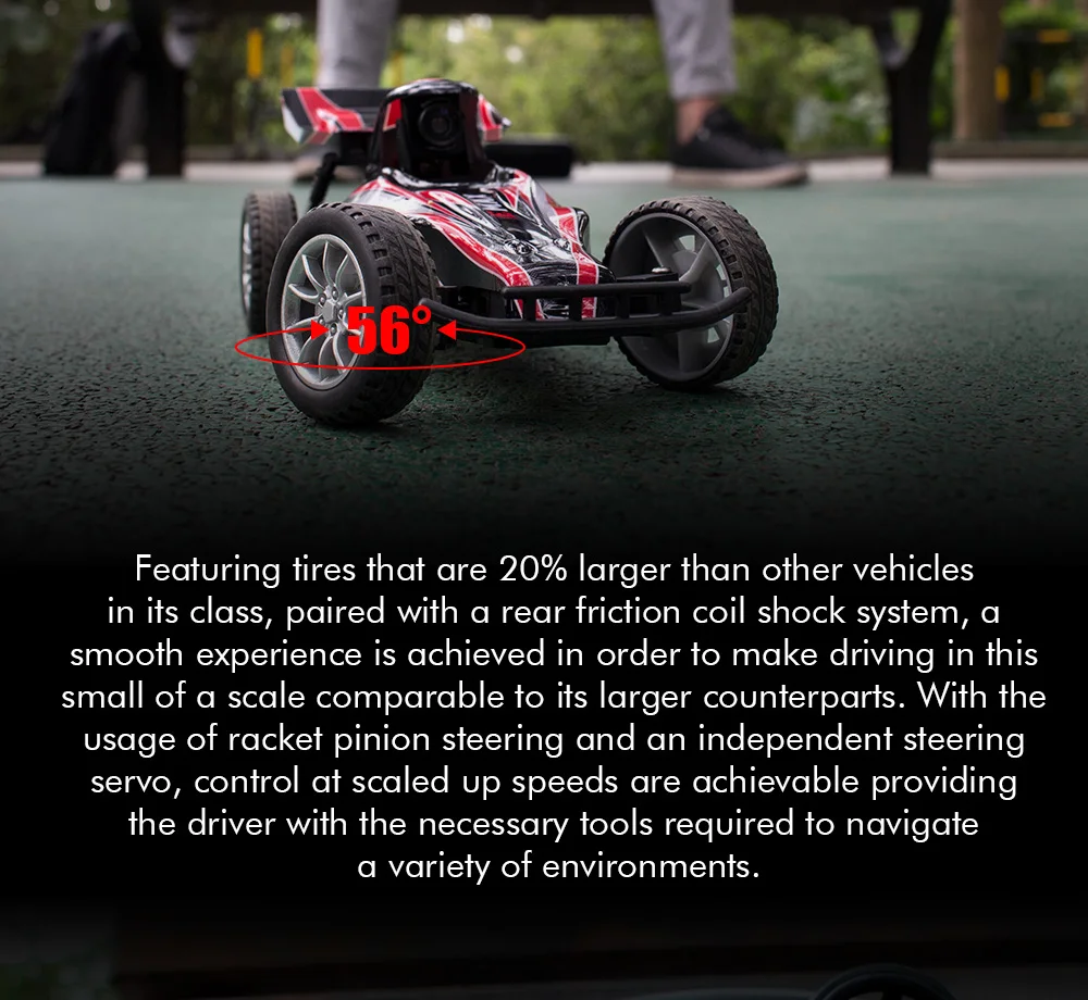 Горячая EMAX 1/18 RC Автомобиль 2,4G RWD Электрический FPV RC автомобиль с очками для управления RTR модель игрушки