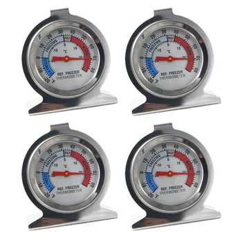 

4pcs/set Refrigerator Thermometer Stainless steel Fridge Refrigerator Freezer Thermometer Household Merchandises Kitchen Tool