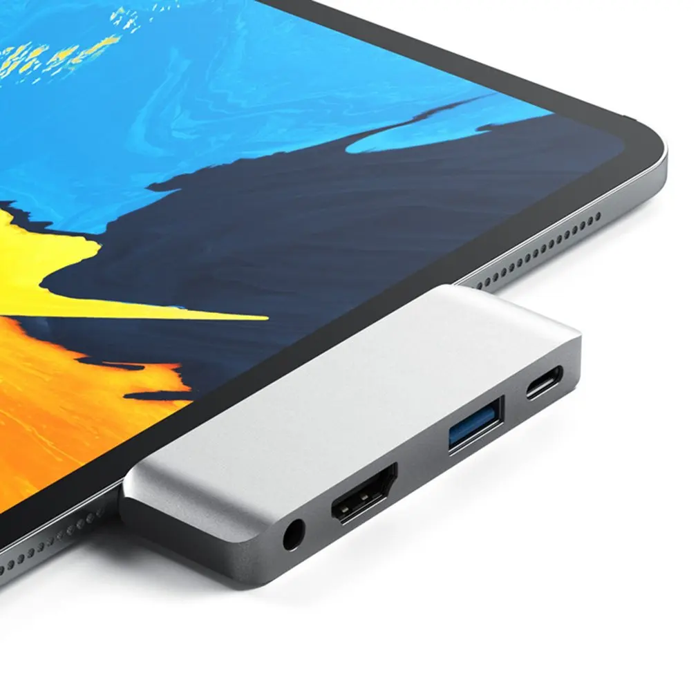 USB 3,1 type-C Om USB3.0 концентратор HDMI 3,5 мм аудио PD Отправка 4 в 1 ноутбук док-станция для Macbook Air Pro